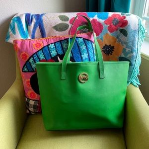 Michael Kors Large Green Tote Bag